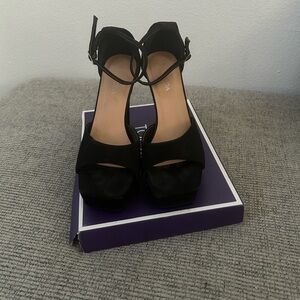 TOP Moda Black Women's Heels